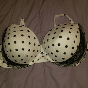 Cacique Cotton Lace Plunge Bra 46DD